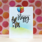 Simon Says Stamp! Simon Says Clear Stamps STYLISH Boston Terrier SIMON sss09123