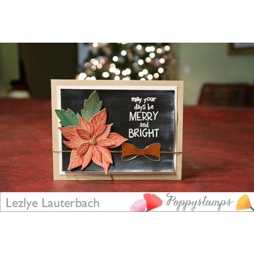 Simon Says Stamp! Poppy Stamps BLOOMING POINSETTIA Craft Die 861