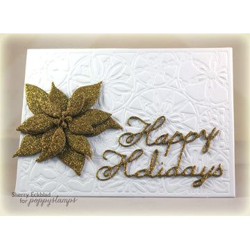 Simon Says Stamp! Poppy Stamps BLOOMING POINSETTIA Craft Die 861