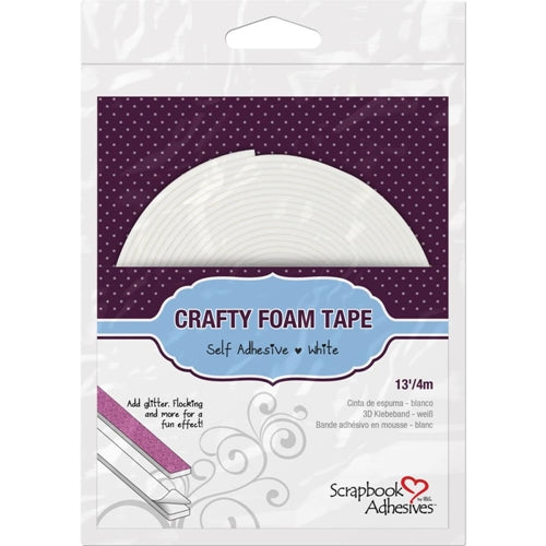 Simon Says Stamp! Scrapbook Adhesives Crafty WHITE Foam Tape Roll Adhesive 01618