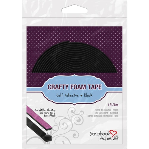 Simon Says Stamp! Scrapbook Adhesives Crafty BLACK Foam Tape Roll Adhesive 01619