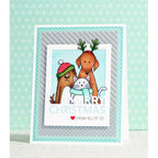 Simon Says Stamp! Simon Says Clear Stamps FURRY CHRISTMAS Friends Pets sss101204