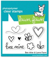 Simon Says Stamp! Lawn Fawn BEE MINE Clear Stamps LF439