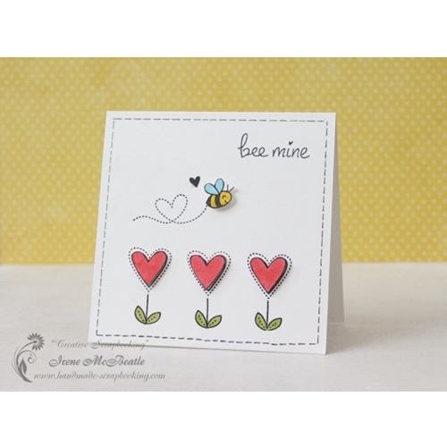 Simon Says Stamp! Lawn Fawn BEE MINE Clear Stamps LF439