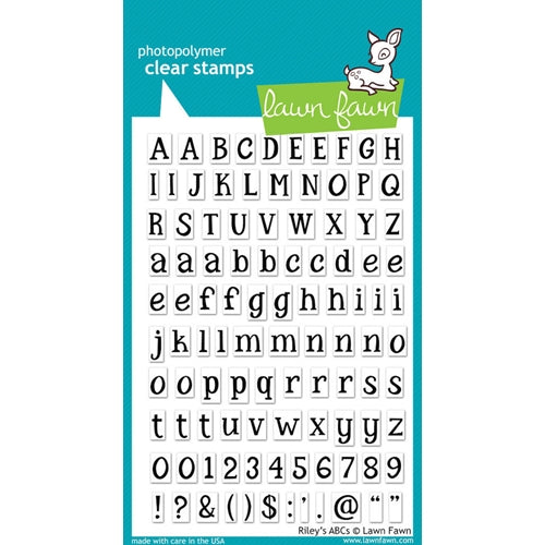 Simon Says Stamp! Lawn Fawn RILEY'S ABC's Clear Stamps