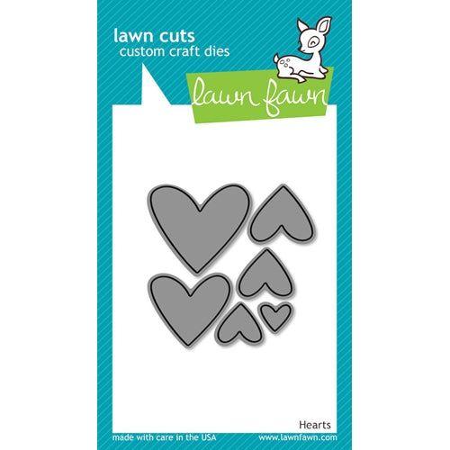 Simon Says Stamp! Lawn Fawn HEARTS Lawn Cuts Dies