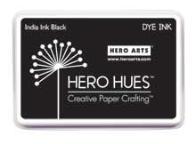 Simon Says Stamp! Hero Arts Dye Ink Pad INDIA INK Black af248