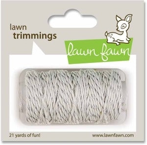 Simon Says Stamp! Lawn Fawn SILVER SPARKLE Single Cord Trimmings LF526