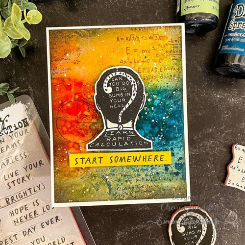 Simon Says Stamp! Tim Holtz Cling Rubber Stamps THE CHEMIST cms172 | color-code:ALT1