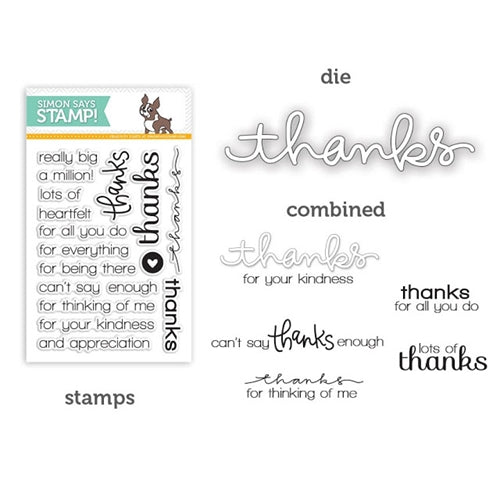 Simon Says Stamp! Simon Says Clear Stamps THANKS SSS101347