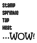 Simon Says Stamp! WOW Embossing Glitter CLEAR SPARKLE Regular WS15R