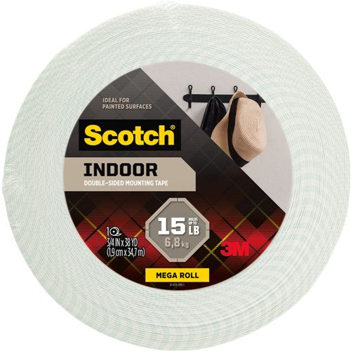 3M SCOTCH Adhesive tape, double-sided, extra strong, exterior, 19
