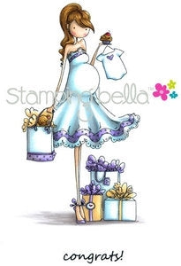 Simon Says Stamp! Stamping Bella Cling Stamp UPTOWN GIRL BRYNN HAS A BABY SHOWER EB247