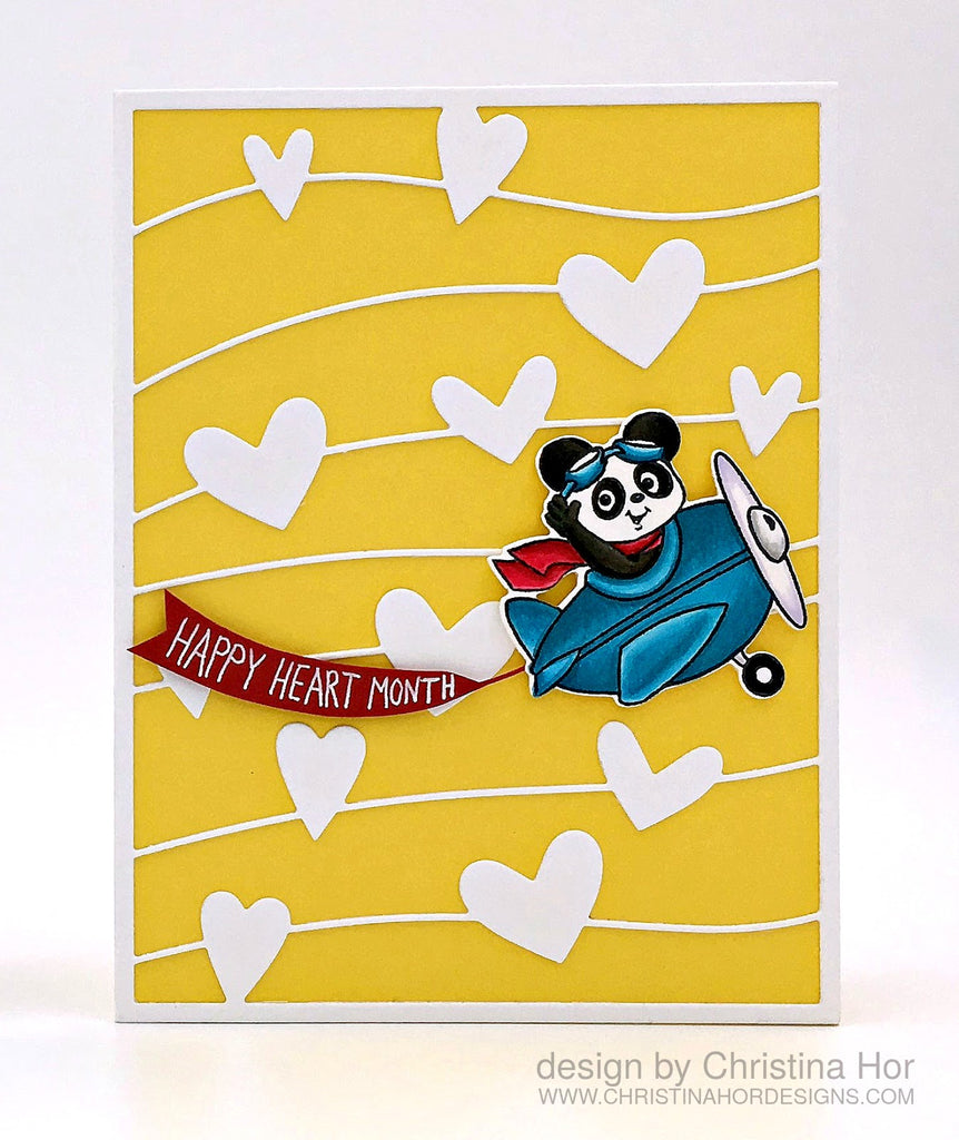 Simon Says Stamp! Simon Says Stamp FLOATING HEARTS Wafer Die s210