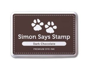 Simon Says Stamp! Simon Says Stamp Premium Dye Ink Pad DARK CHOCOLATE Brown ink007
