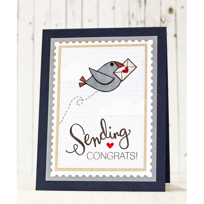 Simon Says Stamp! Simon Says Stamp POSTAGE STAMP EDGE FRAMES Wafer Dies SSSD111330