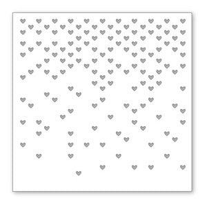 Simon Says Stamp! Simon Says Stamp Stencil FALLING HEARTS SSST121333