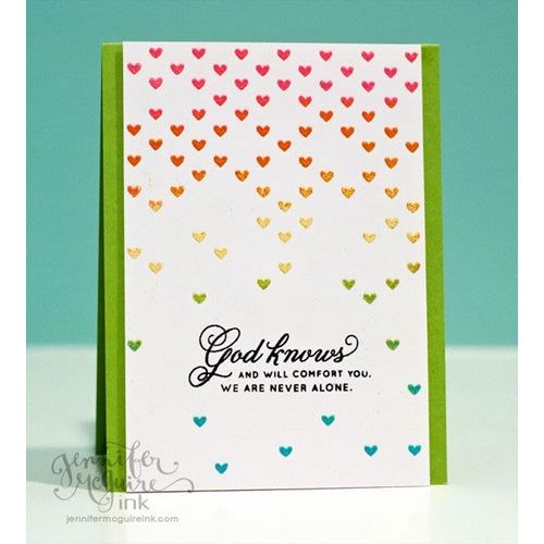 Simon Says Stamp! Simon Says Stamp Stencil FALLING HEARTS SSST121333