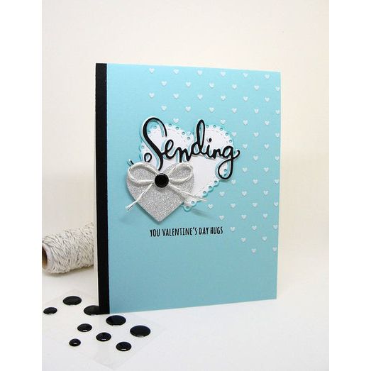 Simon Says Stamp! Simon Says Stamp Stencil FALLING HEARTS SSST121333