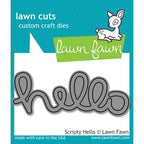 Simon Says Stamp! Lawn Fawn SCRIPTY HELLO Lawn Cuts Dies LF610