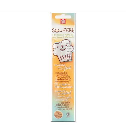 Simon Says Stamp! Sakura WHITE Souffle Opaque Puffy Pens Set of 2 58471
