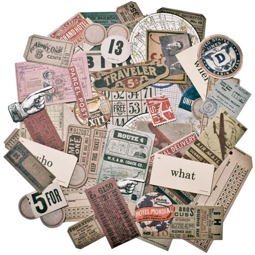 Simon Says Stamp! Tim Holtz Idea-ology Ephemera Pack EXPEDITION TH93115