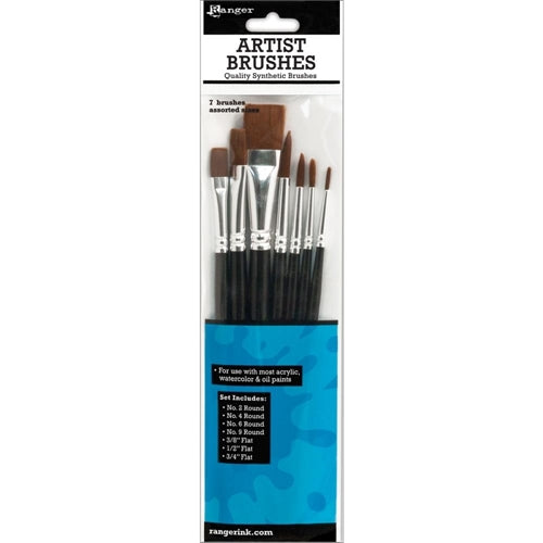 Country Chic - Artist Brushes - Sets of Assorted Synthetic Detail