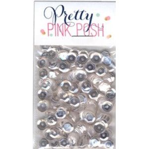 Simon Says Stamp! Pretty Pink Posh 6MM SPARKLING CLEAR Cupped Sequins