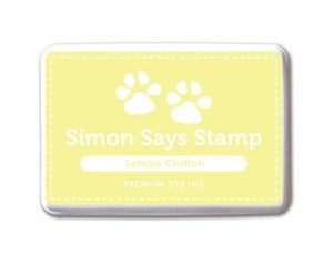 Simon Says Stamp! Simon Says Stamp Premium Dye Ink Pad LEMON CHIFFON Yellow Ink023