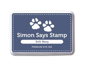 Simon Says Stamp! Simon Says Stamp Premium Dye Ink Pad SOFT NAVY Blue Ink021