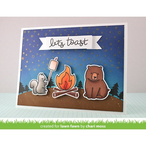 Simon Says Stamp! Lawn Fawn LOVE YOU SMORE Clear Stamps LF671
