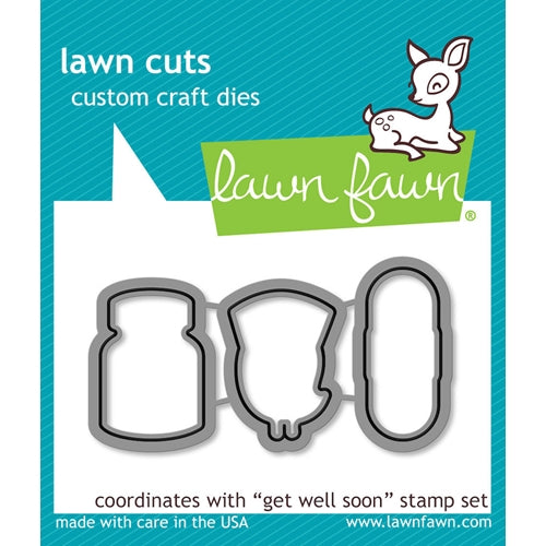 Simon Says Stamp! Lawn Fawn GET WELL SOON Lawn Cuts Dies LF683