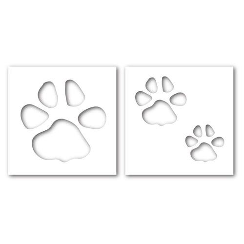 Simon Says Stamp! Simon Says Stamp Set of 2 Stencils PAWPRINT ssst121356