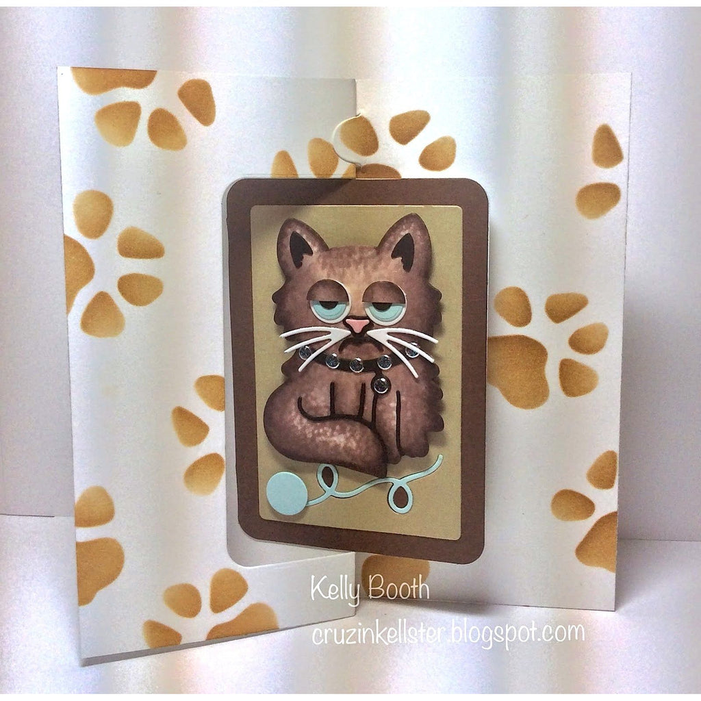 Simon Says Stamp! Simon Says Stamp Set of 2 Stencils PAWPRINT ssst121356