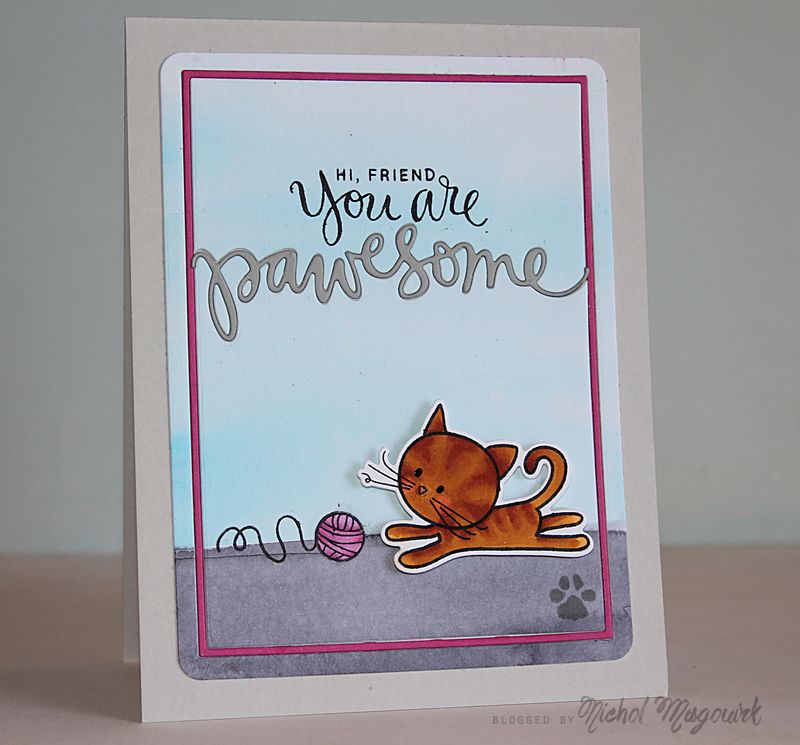 Simon Says Stamp! Simon Says Stamp CAT AND DOG PAWESOME Wafer Dies sssd111372c