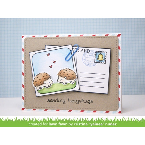 Simon Says Stamp! Lawn Fawn HEDGEHUGS Clear Stamps LF729