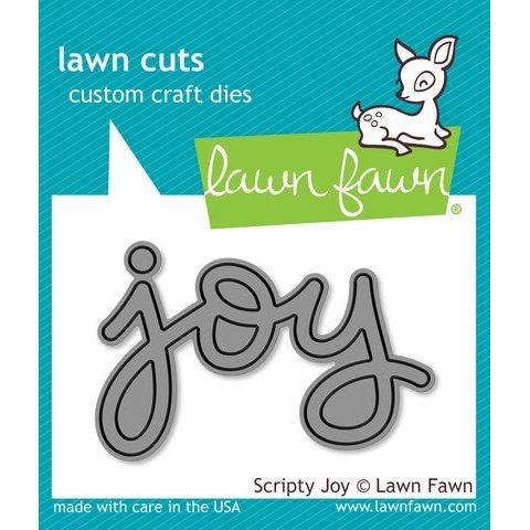 Simon Says Stamp! Lawn Fawn SCRIPTY JOY Lawn Cuts Die LF774