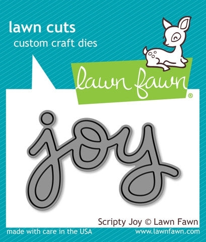 Simon Says Stamp! Lawn Fawn SCRIPTY JOY Lawn Cuts Die LF774