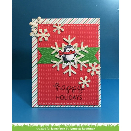 Simon Says Stamp! Lawn Fawn SET LF214WP WINTER PENGUIN Clear Stamps And Dies