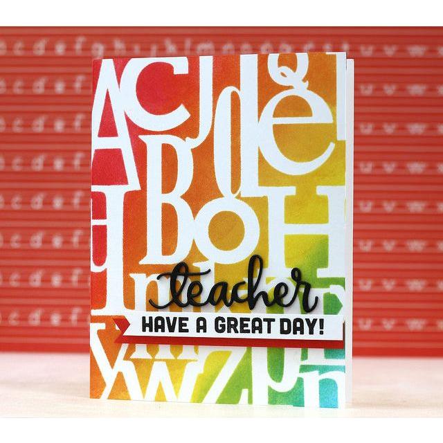 Simon Says Stamp! Simon Says Stamp TEACHER Wafer Dies sssd111366 Teacher's Pet