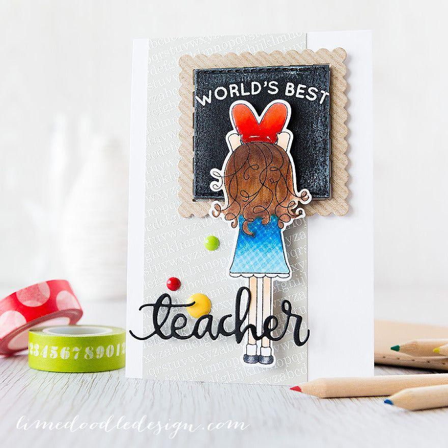 Simon Says Stamp! Simon Says Stamp TEACHER Wafer Dies sssd111366 Teacher's Pet