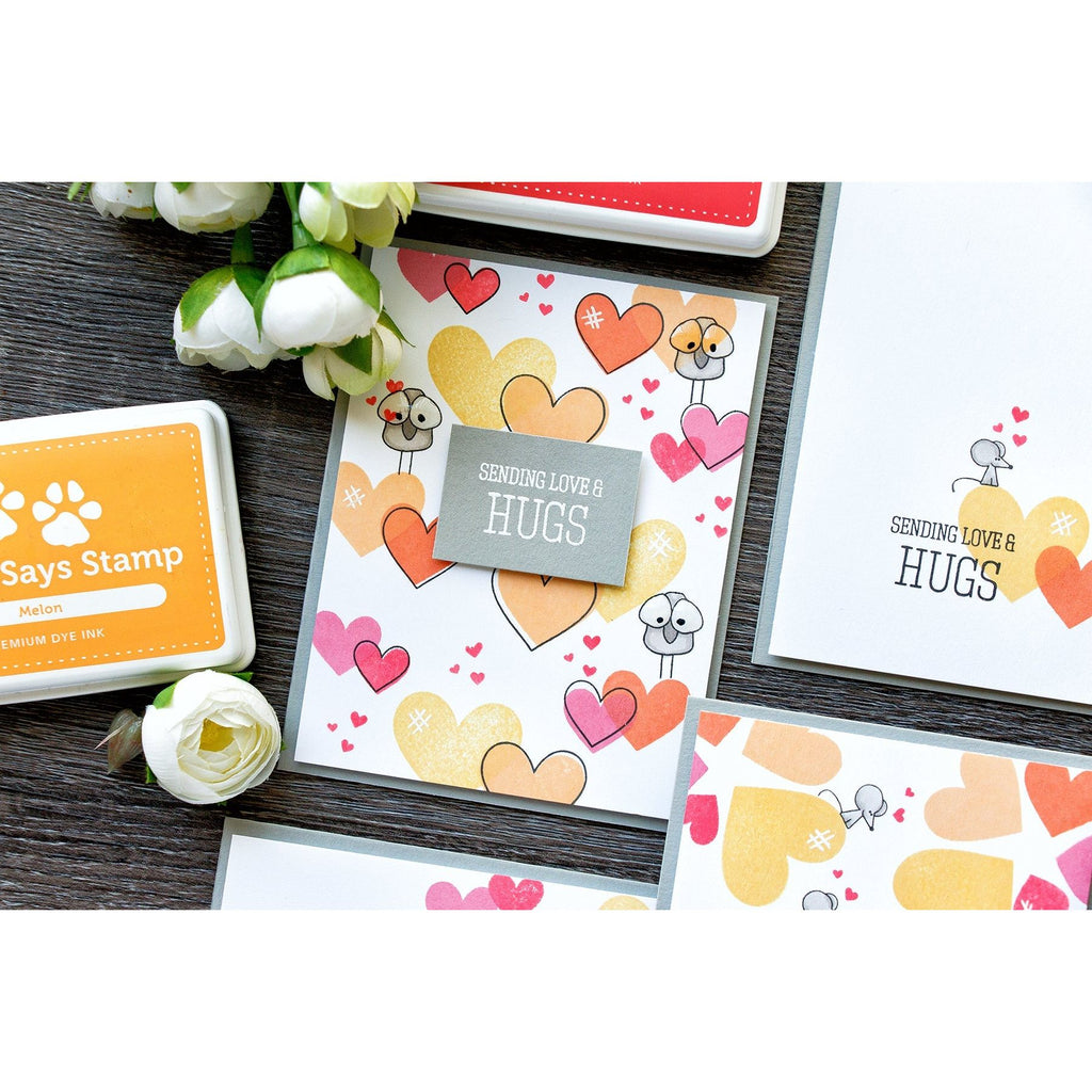 Simon Says Stamp! Simon Says Clear Stamps TONS OF HEARTS sss101451