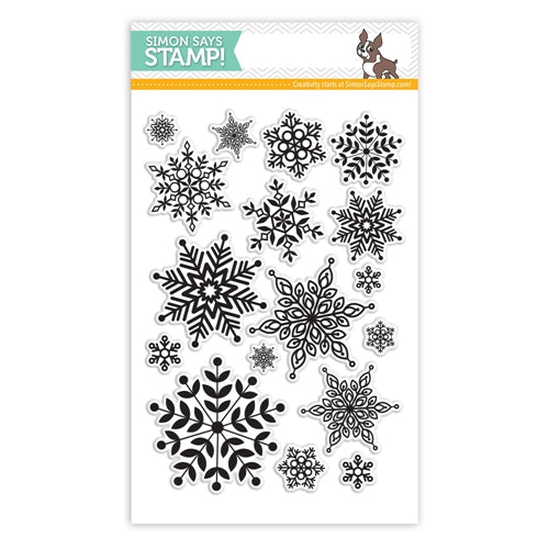 Simon Says Stamp! Simon Says Clear Stamps LOTS OF SNOWFLAKES sss101443