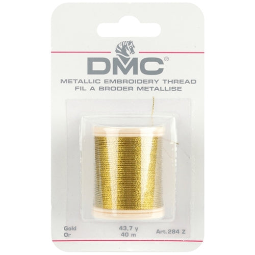 DMC Metallic Embroidery Thread 43.7Yd Gold