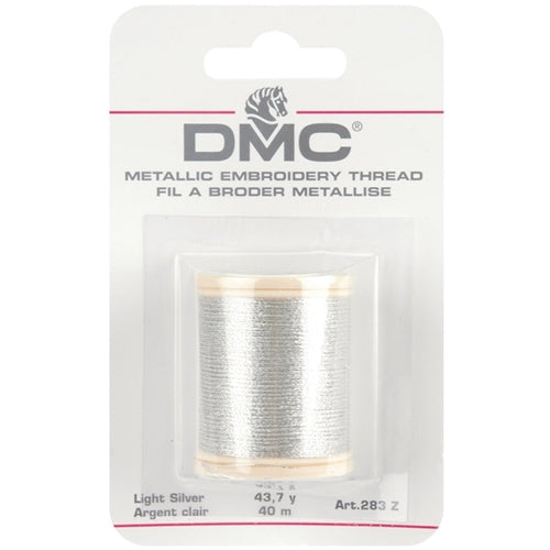 Simon Says Stamp! Metallic LIGHT SILVER Embroidery Thread 283ZA