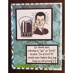 Simon Says Stamp! Riley and Company Funny Bones DIP IT IN CHOCOLATE Cling Rubber Stamp RWD 087