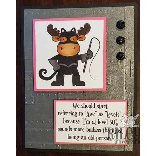 Simon Says Stamp! Riley and Company Funny Bones DIP IT IN CHOCOLATE Cling Rubber Stamp RWD 087