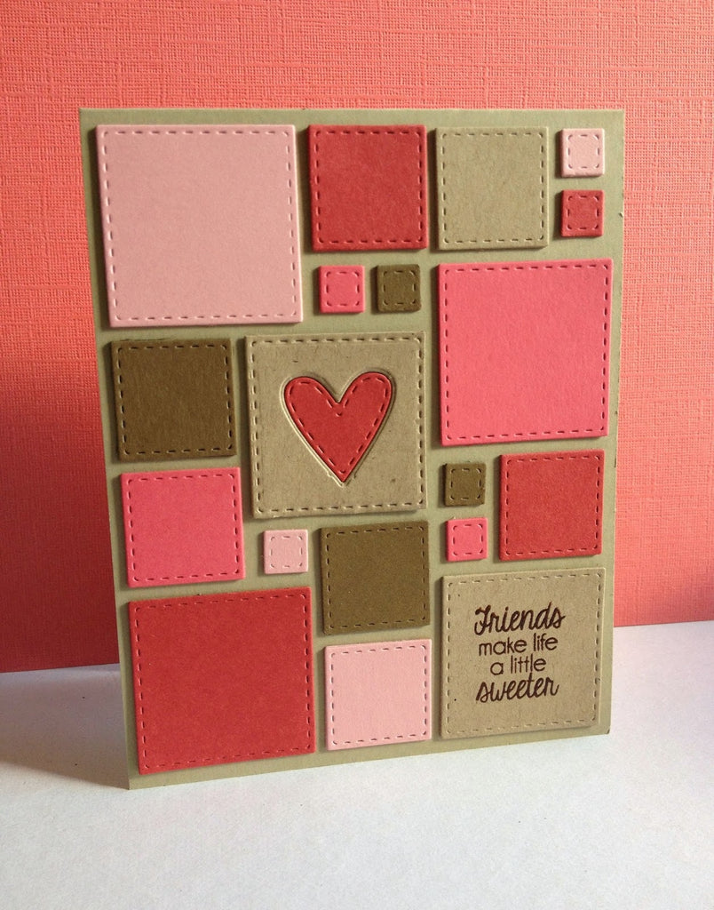 Simon Says Stamp! Simon Says Stamp STITCHED SQUARES Wafer Dies SSSD111454
