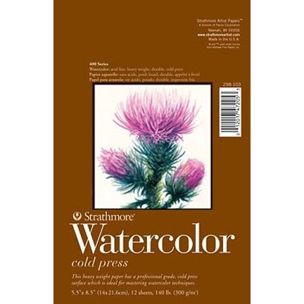 Simon Says Stamp! Strathmore WATERCOLOR PAPER PAD 5.5x8.5 Bound 298103