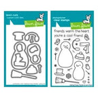 Simon Says Stamp! Lawn Fawn SET LF214MFF MAKING FROSTY FRIENDS Clear Stamps And Dies